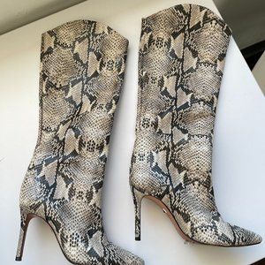 Schutz Snakeskin Style Boots